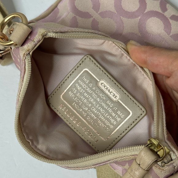 Coach Parker Op Art Swingpack Crossbody Shoulder Bag RS/Pink Rose Gold 42531 - Picture 10 of 12